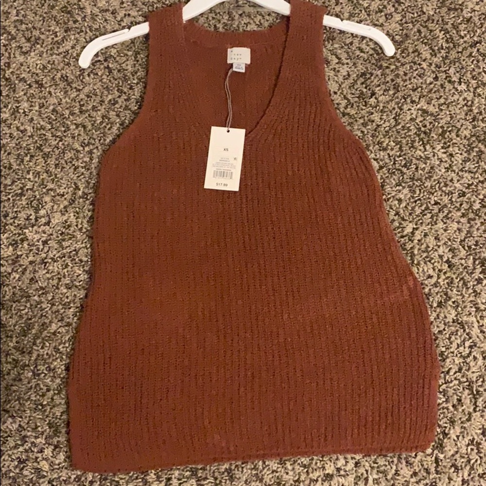 Sweater tank top